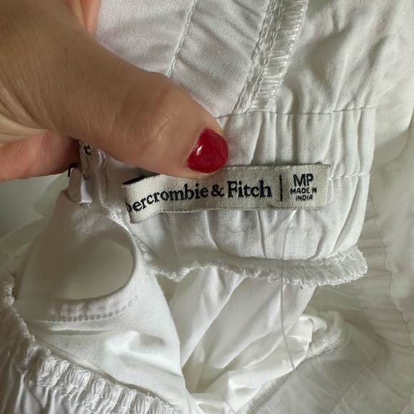 White A&F Ruffle Dress - Picture 5 of 5